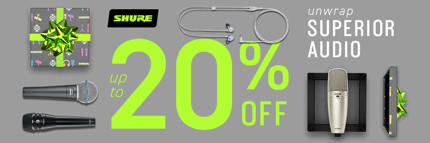 20% off Shure Products