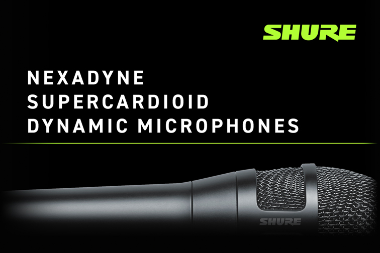New! Shure Nexadyne SuperCardioid Dynamic Microphones