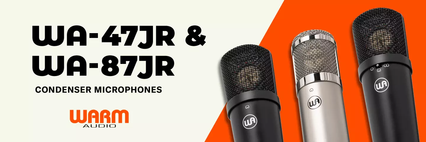 Discover the New WA-47jr & WA-87jr Condenser Mics from Warm Audio