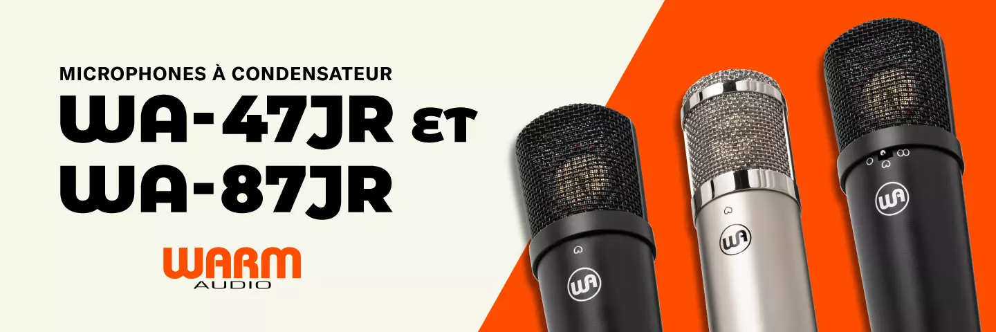 Découvrez les nouveaux microphones à condensateur WA-47jr et WA-87jr de Warm Audio