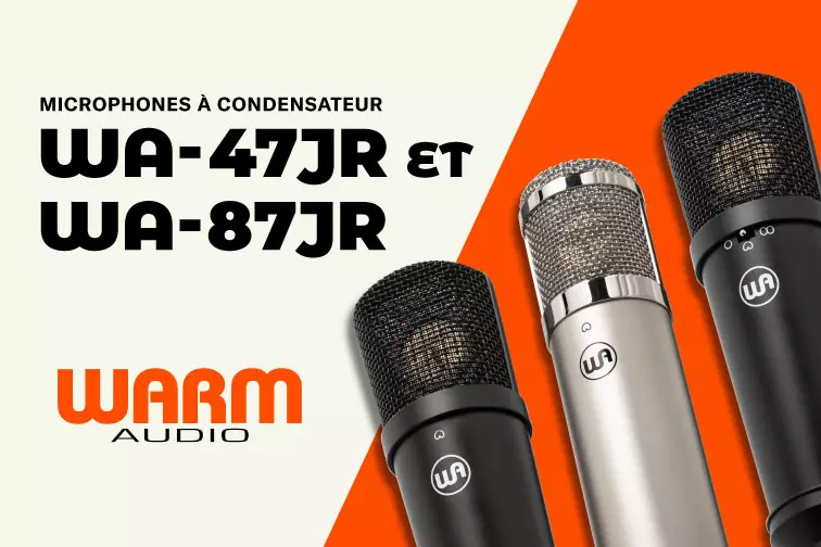 Découvrez les nouveaux microphones à condensateur WA-47jr et WA-87jr de Warm Audio