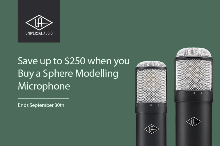 Save up to $250 when you Buy a Sphere Modelling Microphone