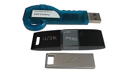 3 Generations of iLok from top to bottom