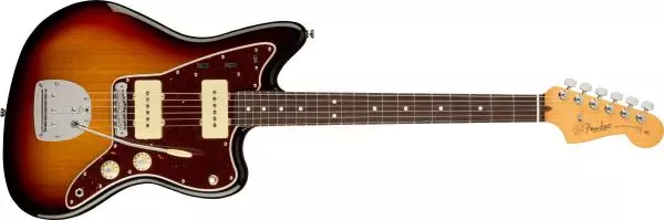An American Professional II Jazzmaster guitar in 3 colour sunburst