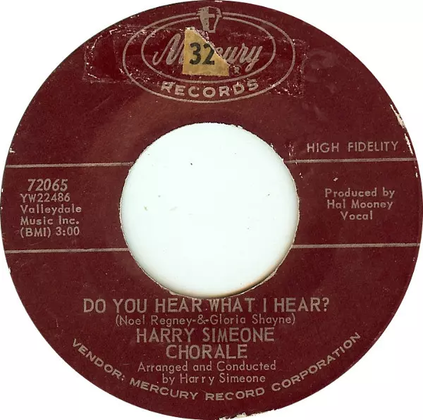 The original record label to do you hear what I hear