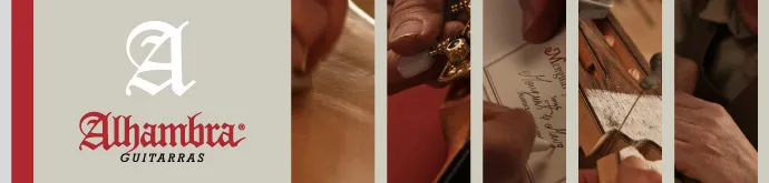 Alhambra Guitarras Landing Page Banner