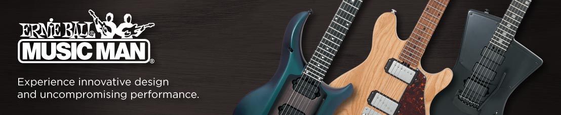 Ernie Ball Music Man Landing Page Banner