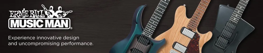 Ernie Ball Music Man Landing Page Banner