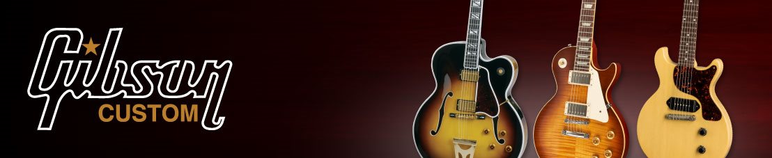 Gibson Custom Shop Landing Page Banner