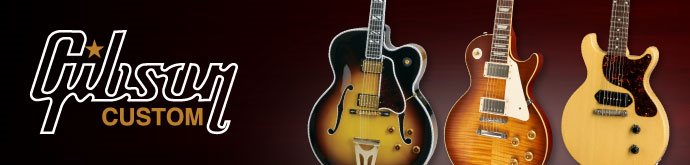 Gibson Custom Shop Landing Page Banner