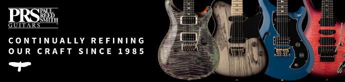 PRS Guitars Landing Page Banner