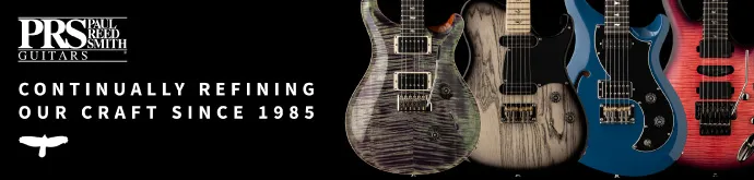 PRS Guitars Landing Page Banner