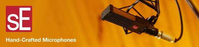 sE Electronics Landing Page Banner