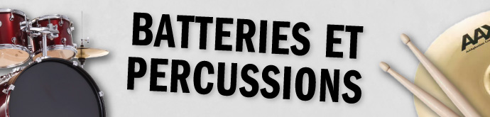 Batteries et percussions header