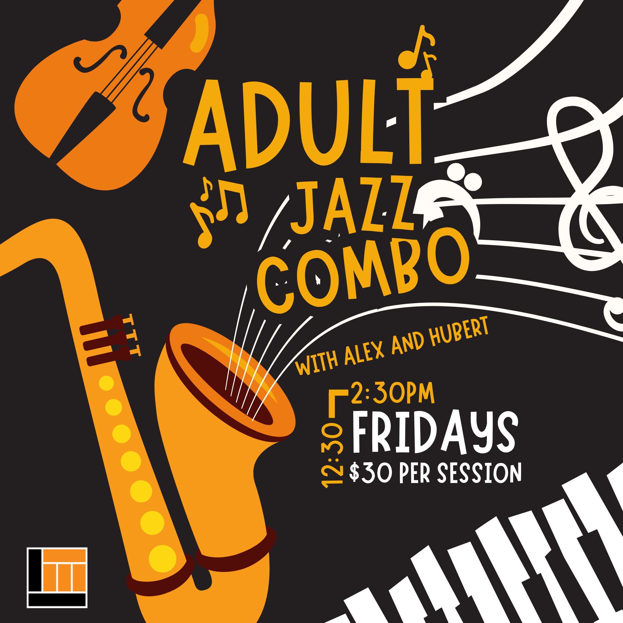 Online - ADULT JAZZ COMBO Alex Tirolese lessons in London North