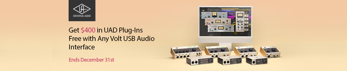 Get $400 in UAD Plug-Ins Free with Any Volt USB Audio Interface