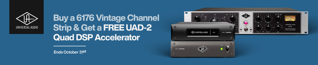 Buy a 6176 Vintage Channel Strip & get a FREE UAD-2 Quad DSP Accelerator