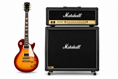 Marshall Stack and Les Paul