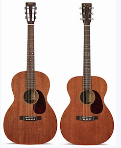 Martin 000-15 and 00-15S acoustic guitars