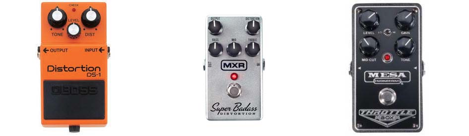 Boss, MXR, Mesa Boogie effects pedals