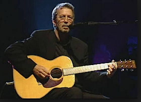 Eric Clapton and Martin 000-28 acoustic guitar