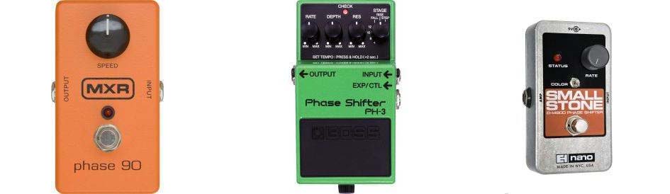 MXR, Boss, and Electro-Harmonix Phaser pedals